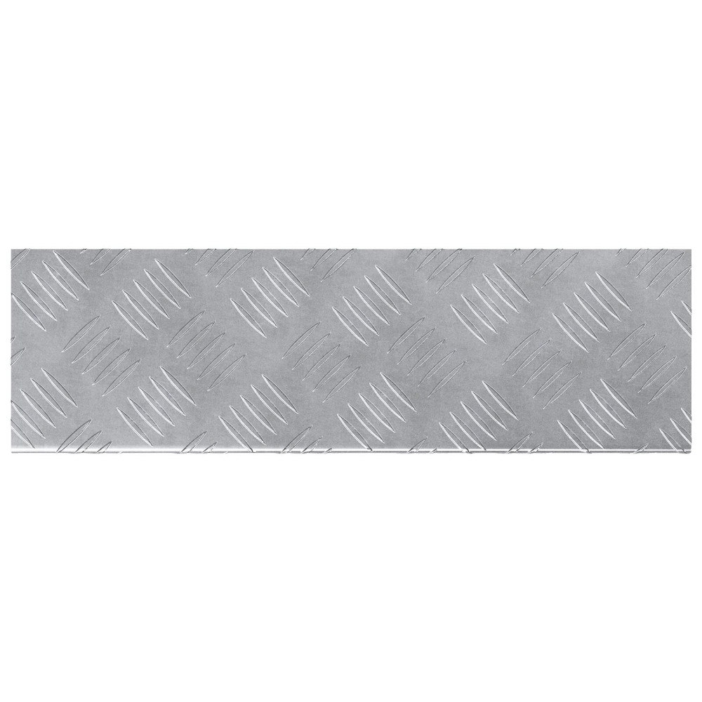 Produktbild för Trappsteg Rektangulär 10 pcs Silver 60 x 18 x 2,5 cm Aluminium