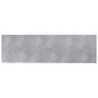 Produktbild för Trappsteg Rektangulär 10 pcs Silver 60 x 18 x 2,5 cm Aluminium
