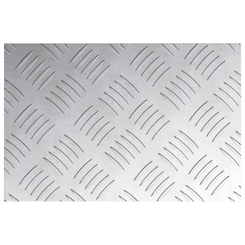 Produktbild för Trappsteg Rektangulär 4 pcs Silver 30 x 20 cm Aluminium