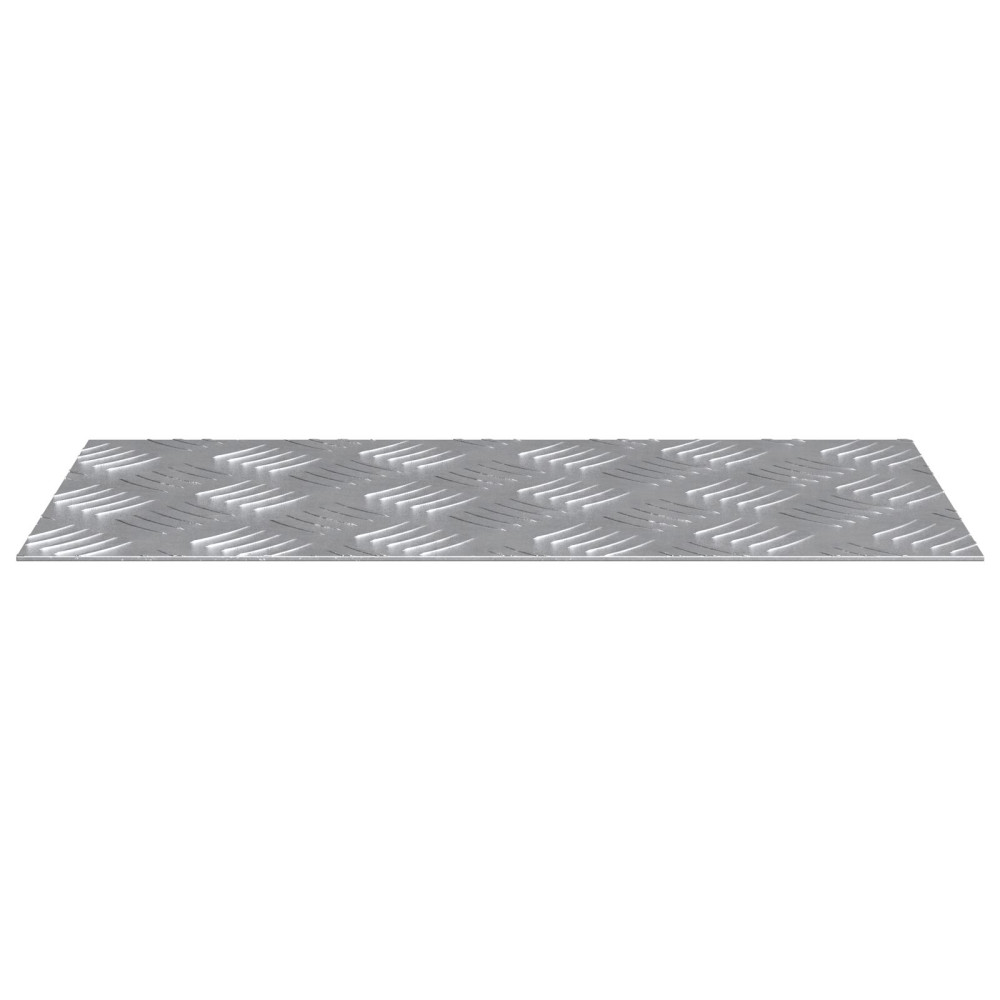 Produktbild för Trappsteg Rektangulär 4 pcs Silver 40 x 20 cm Aluminium