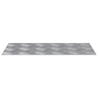 Produktbild för Trappsteg Rektangulär 4 pcs Silver 40 x 20 cm Aluminium