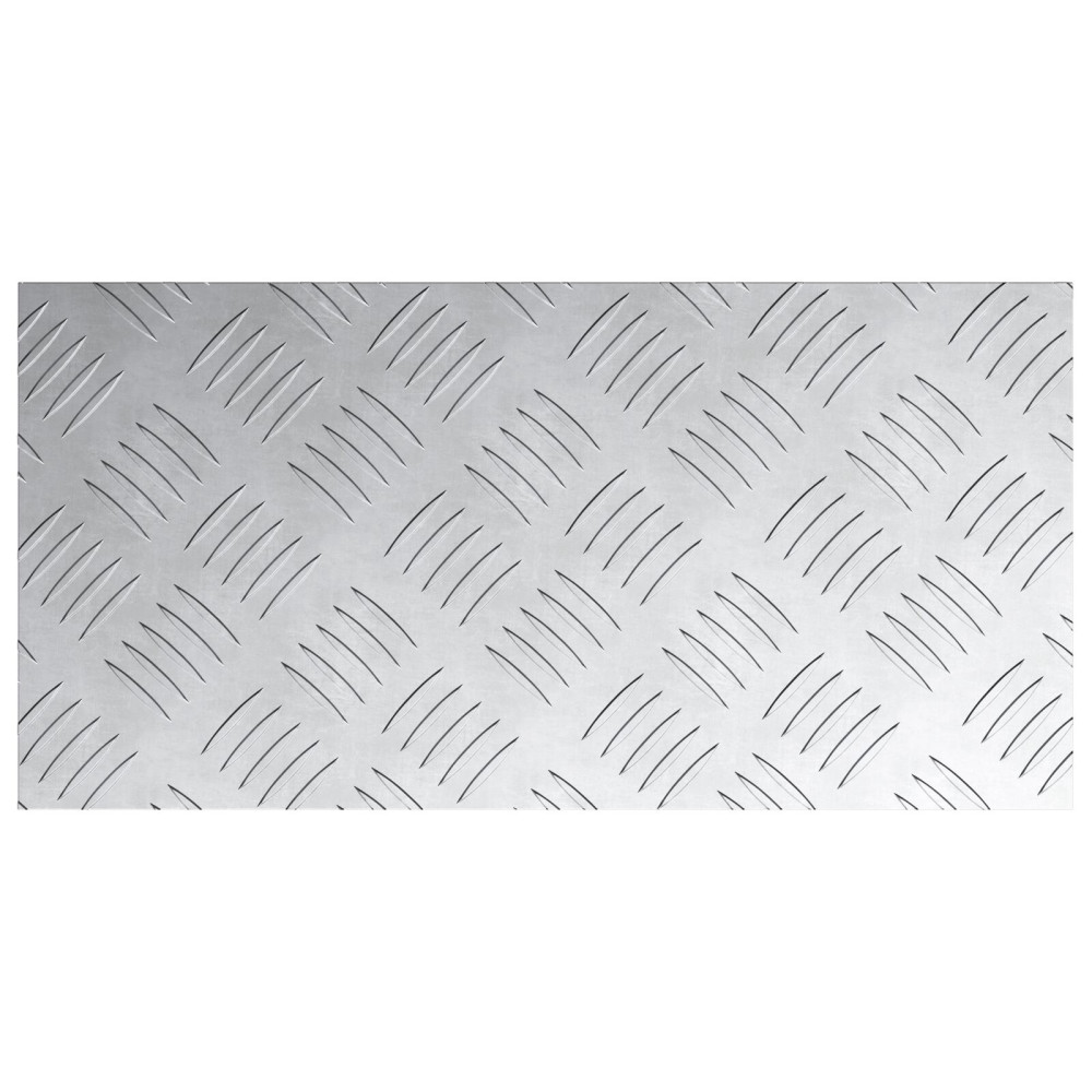 Produktbild för Trappsteg Rektangulär 4 pcs Silver 40 x 20 cm Aluminium