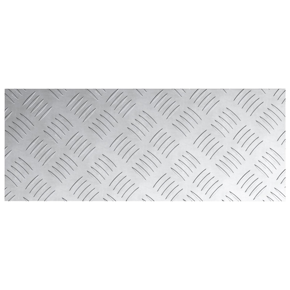 Produktbild för Trappsteg Rektangulär 2 pcs Silver 50 x 20 cm Aluminium
