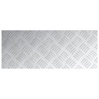 Produktbild för Trappsteg Rektangulär 4 pcs Silver 50 x 20 cm Aluminium
