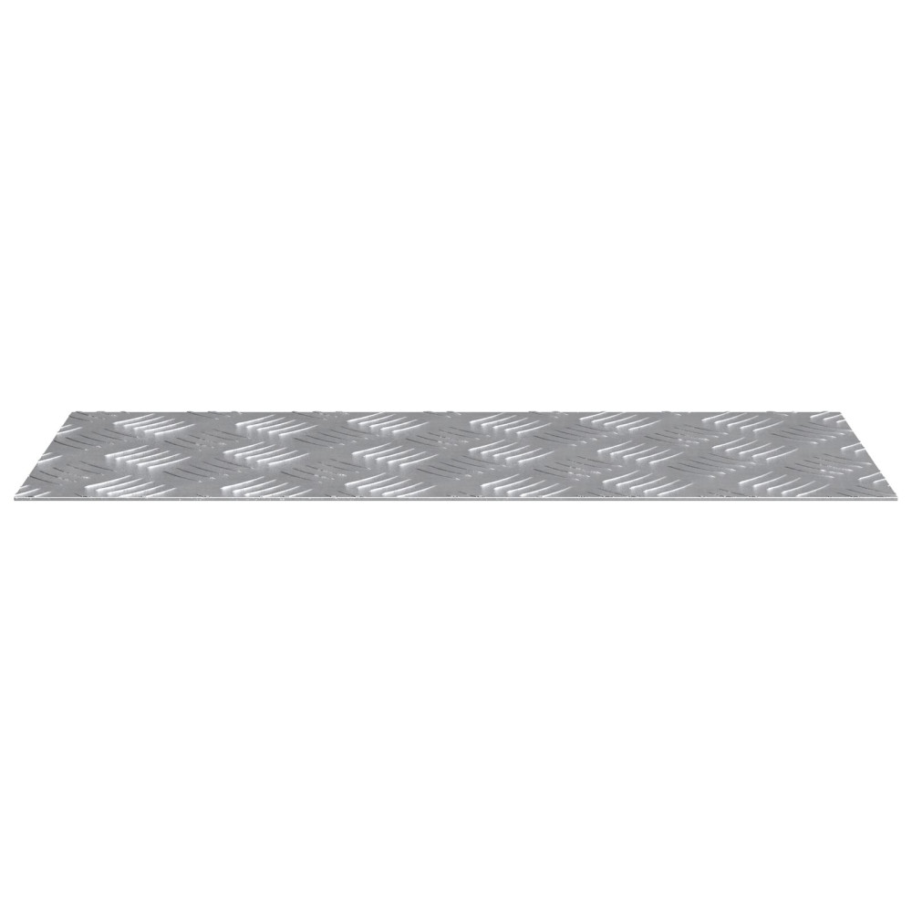 Produktbild för Trappsteg Rektangulär 4 pcs Silver 50 x 20 cm Aluminium