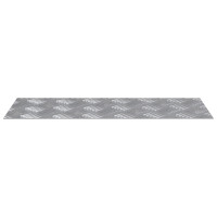 Produktbild för Trappsteg Rektangulär 4 pcs Silver 50 x 20 cm Aluminium