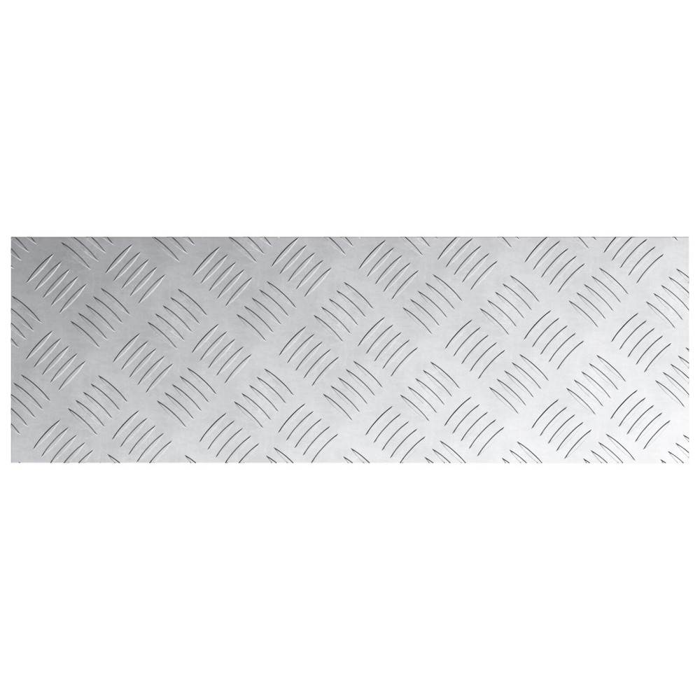 Produktbild för Trappsteg Rektangulär 2 pcs Silver 60 x 20 cm Aluminium