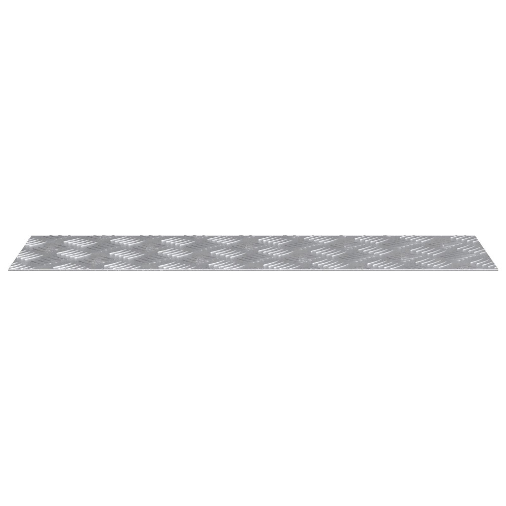 Produktbild för Trappsteg Rektangulär 4 pcs Silver 70 x 20 cm Aluminium
