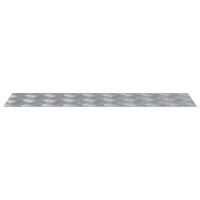 Produktbild för Trappsteg Rektangulär 4 pcs Silver 70 x 20 cm Aluminium