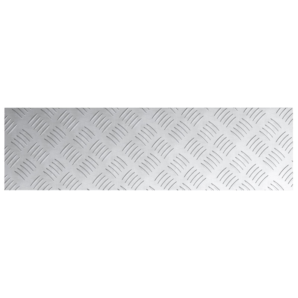 Produktbild för Trappsteg Rektangulär 4 pcs Silver 70 x 20 cm Aluminium