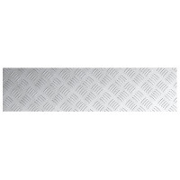 Produktbild för Trappsteg Rektangulär 2 pcs Silver 80 x 20 cm Aluminium