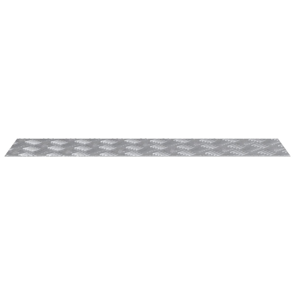 Produktbild för Trappsteg Rektangulär 2 pcs Silver 80 x 20 cm Aluminium