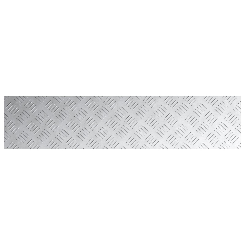Produktbild för Trappsteg Rektangulär 4 pcs Silver 90 x 20 cm Aluminium