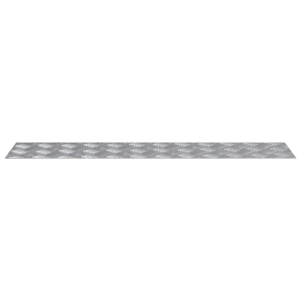 Produktbild för Trappsteg Rektangulär 4 pcs Silver 90 x 20 cm Aluminium