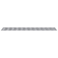 Produktbild för Trappsteg Rektangulär 4 pcs Silver 90 x 20 cm Aluminium