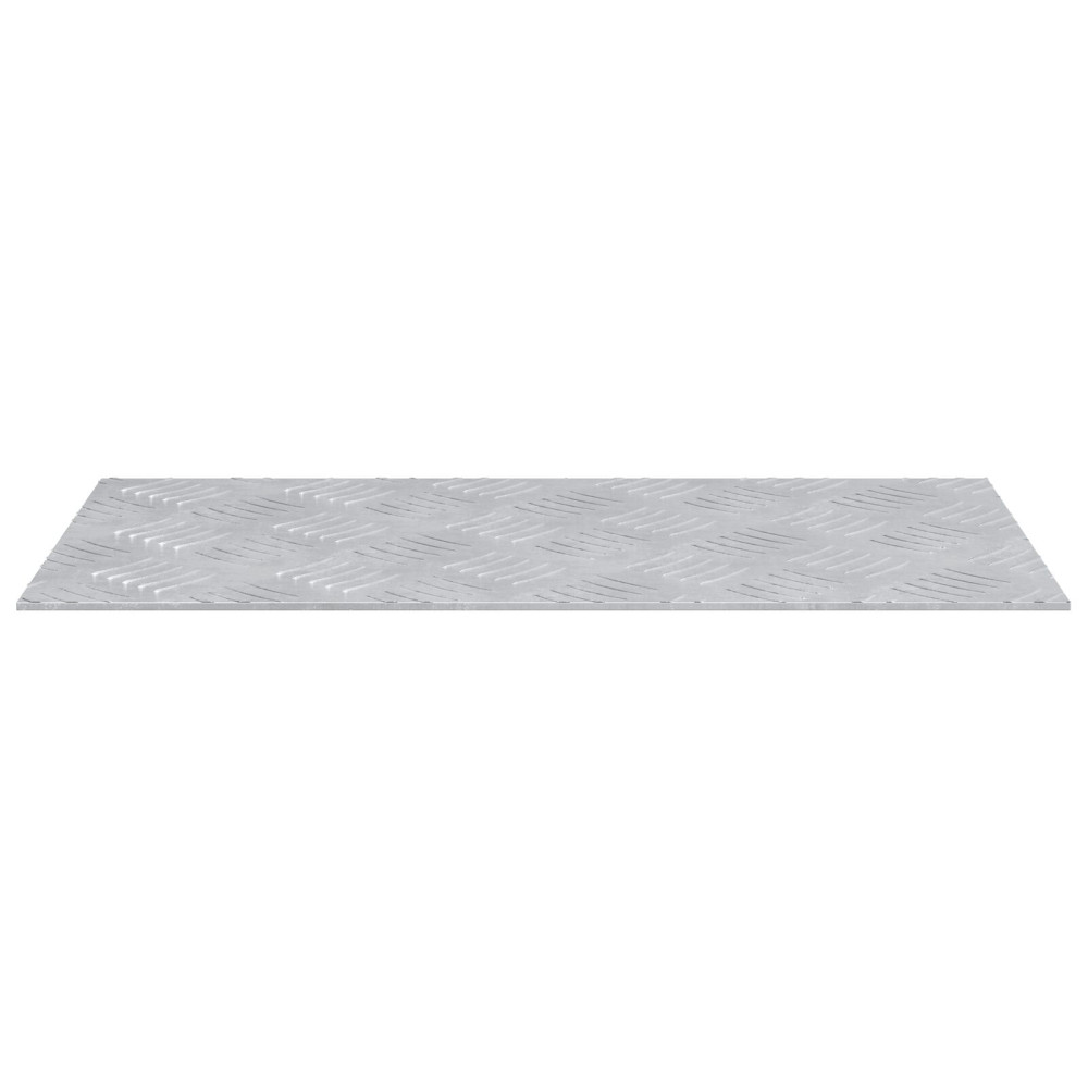 Produktbild för Trappsteg Rektangulär 4 pcs Silver 50 x 25 cm Aluminium