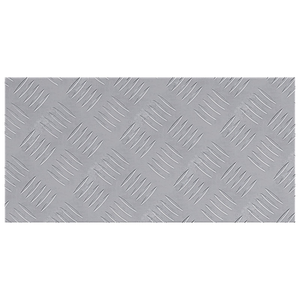 Produktbild för Trappsteg Rektangulär 4 pcs Silver 50 x 25 cm Aluminium
