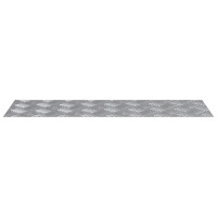 Produktbild för Trappsteg Rektangulär 2 pcs Silver 75 x 25 cm Aluminium