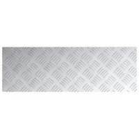 Produktbild för Trappsteg Rektangulär 2 pcs Silver 75 x 25 cm Aluminium