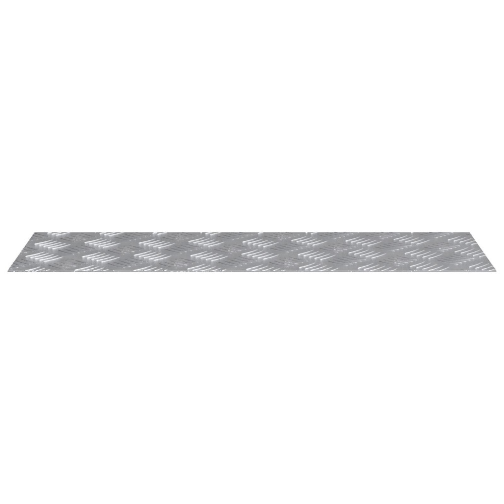 Produktbild för Trappsteg Rektangulär 4 pcs Silver 75 x 25 cm Aluminium