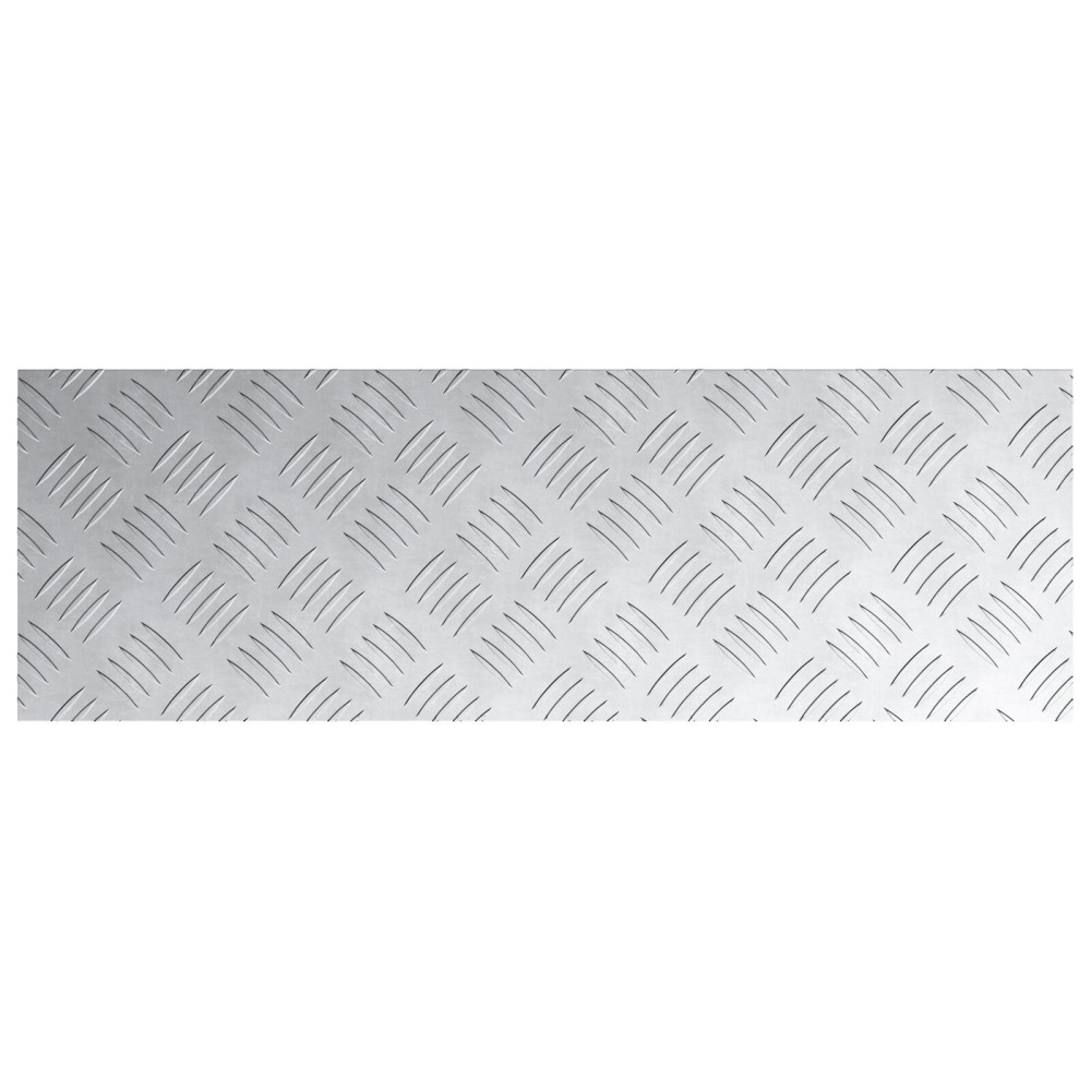 Produktbild för Trappsteg Rektangulär 4 pcs Silver 75 x 25 cm Aluminium