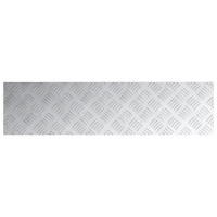 Produktbild för Trappsteg Rektangulär 2 pcs Silver 100 x 25 cm Aluminium