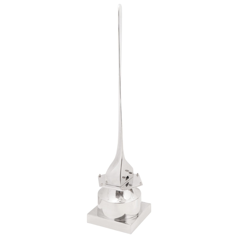 Produktbild för Skulptur Silver 26 x 26 x 110 cm Aluminium