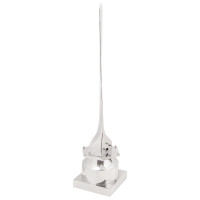 Produktbild för Skulptur Silver 26 x 26 x 110 cm Aluminium