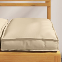 Produktbild för Kudde 2 pcs Beige 40 x 40 x 8 cm Oxford Tyg