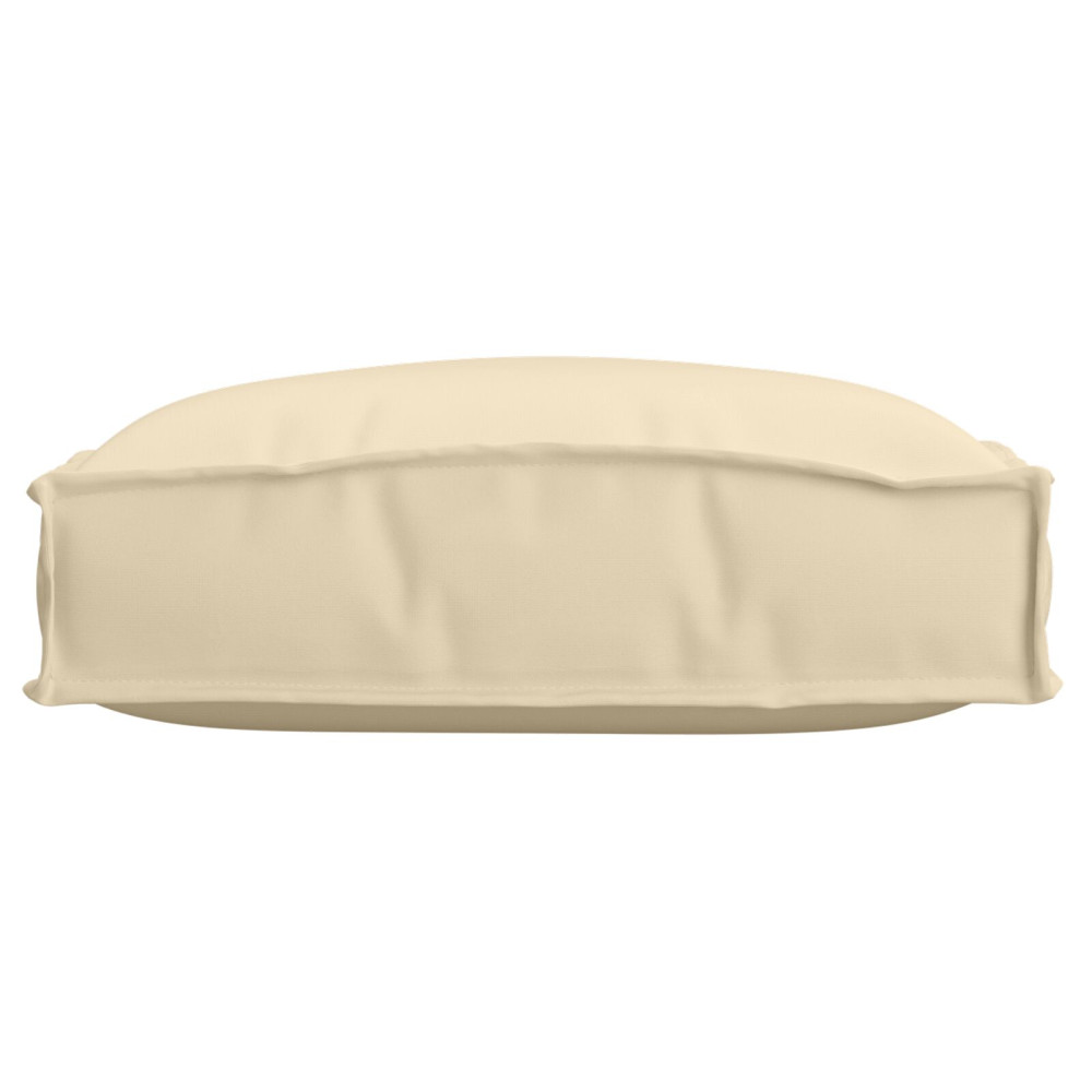 Produktbild för Kudde 2 pcs Beige 40 x 40 x 8 cm Oxford Tyg