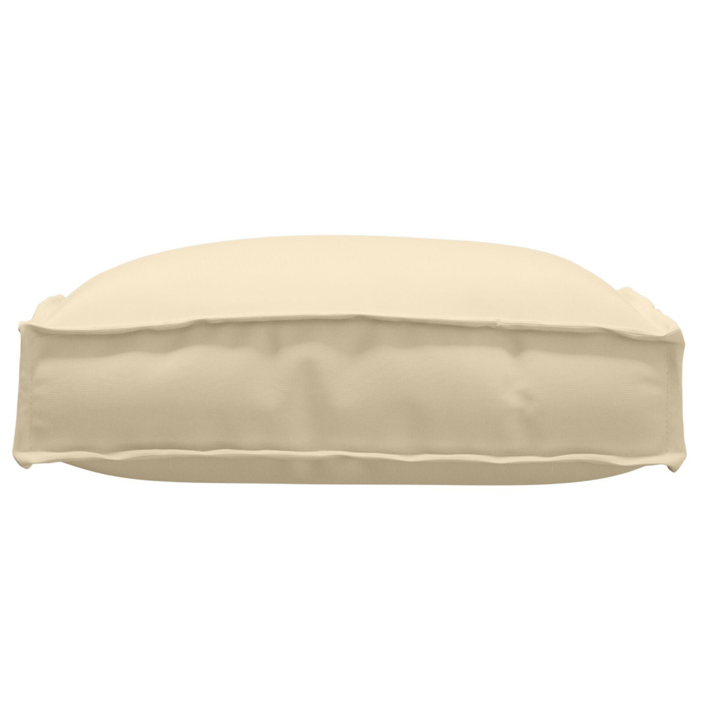 Produktbild för Kudde 2 pcs Beige 40 x 40 x 8 cm Oxford Tyg