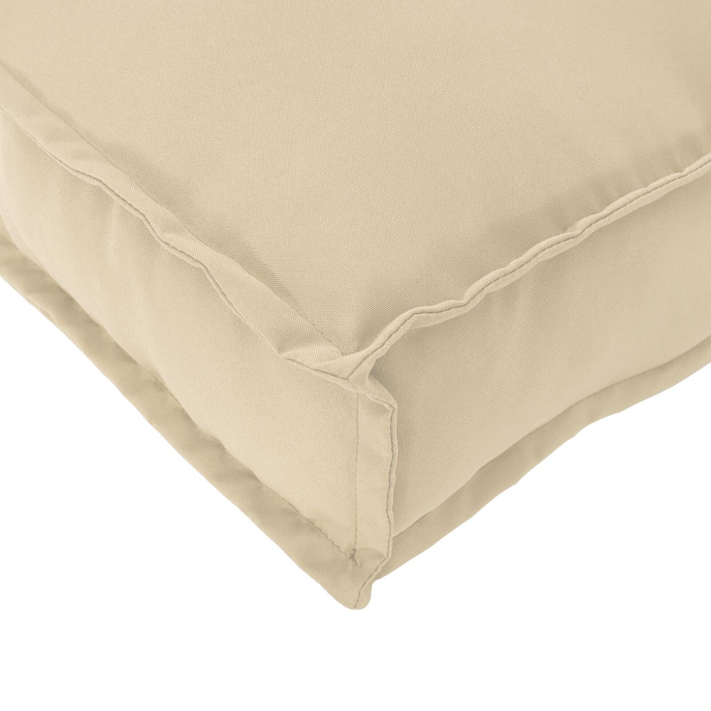 Produktbild för Kudde 2 pcs Beige 40 x 40 x 8 cm Oxford Tyg