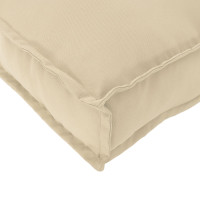 Produktbild för Kudde 2 pcs Beige 40 x 40 x 8 cm Oxford Tyg