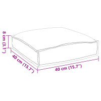 Produktbild för Kudde Löv 4 pcs Bladmönster 40 x 40 x 8 cm Oxford Tyg