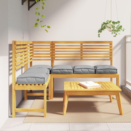 vidaXL Kudde 6 pcs Grå 40 x 40 x 8 cm Oxford Tyg