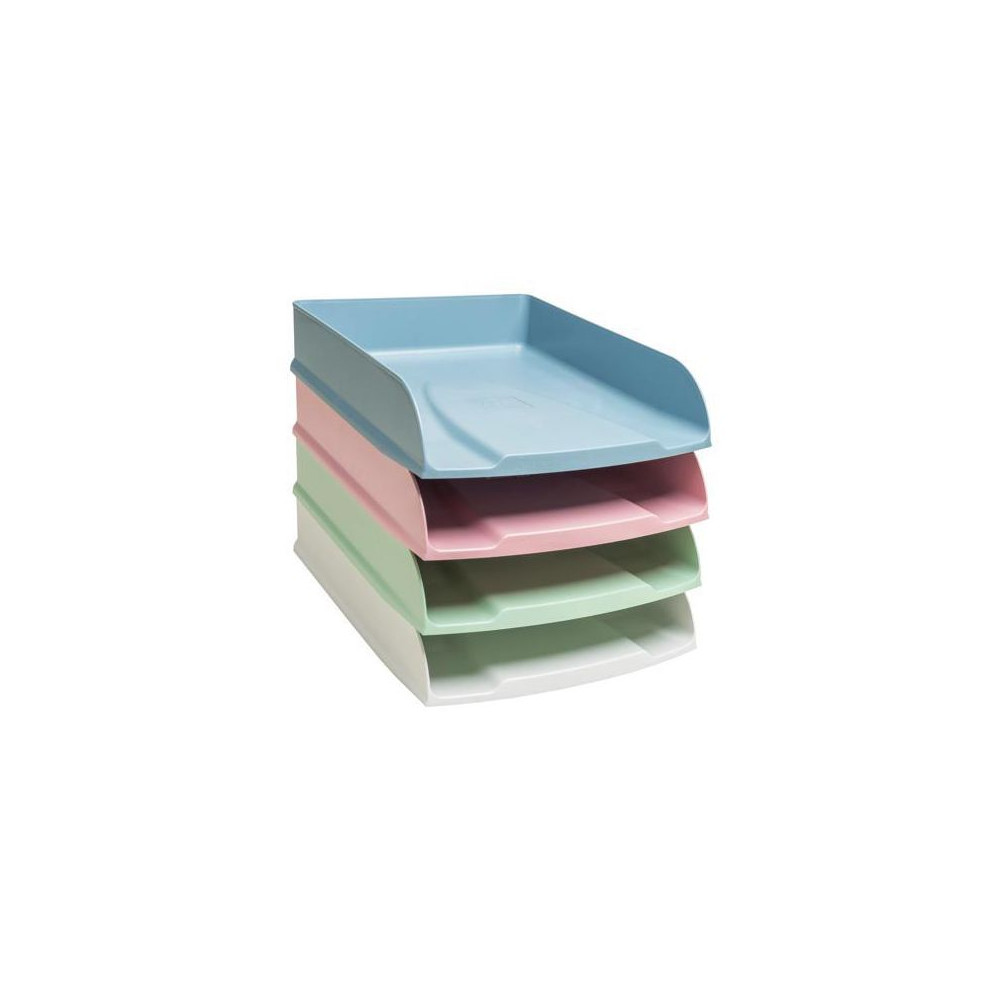 Produktbild för Brevkorg Autentik sort pastell 4/fp
