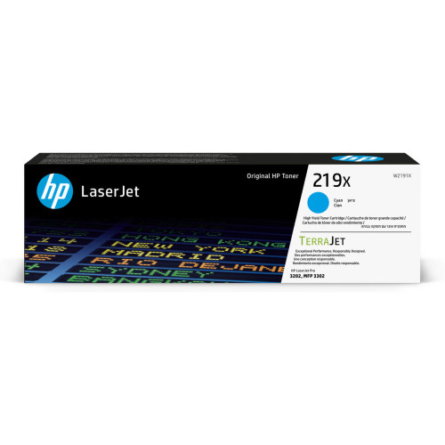 HP Toner W2191X 219X Cyan