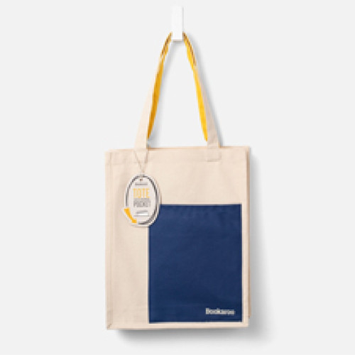 If plc Bookaroo Tote Bag - Navy & Yellow