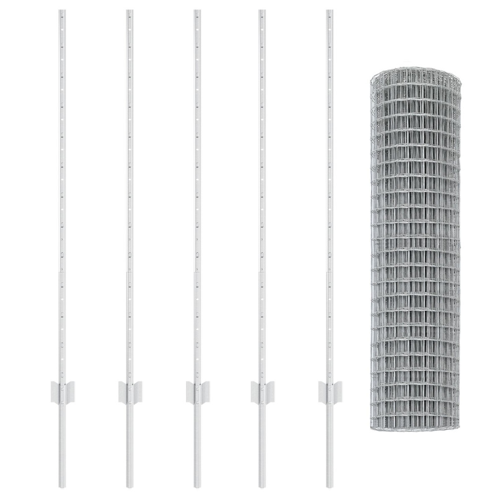 Produktbild för Euro Staket med Stöd 10 x 1,2 m Galvaniserat stål Silver Mesh