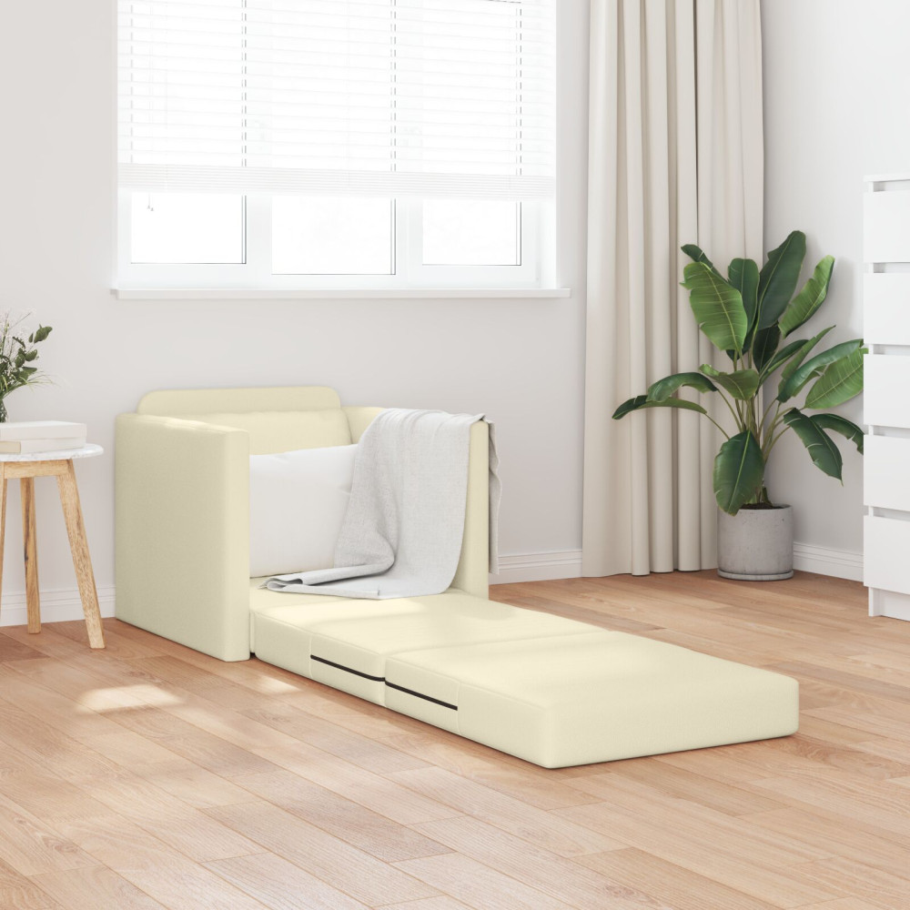 Produktbild för Soffsäng 60cm Kräm Konstläder