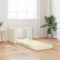 Produktbild för Soffsäng 60cm Kräm Konstläder