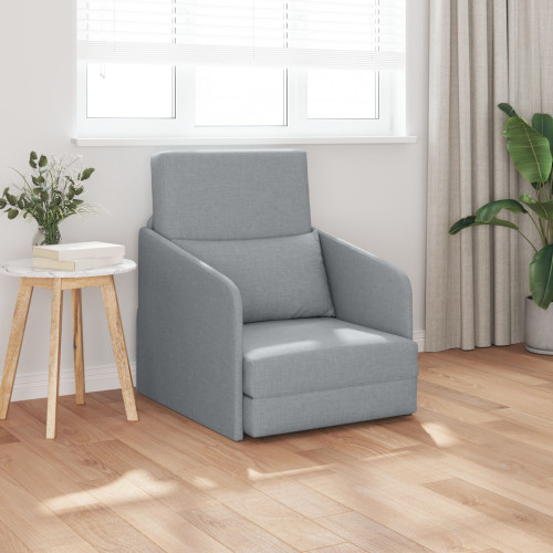 vidaXL Soffsäng Ljusgrå 65 x 80 x 83 cm tyg