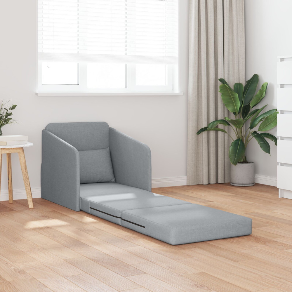 Produktbild för Soffsäng Ljusgrå 65 x 80 x 83 cm tyg