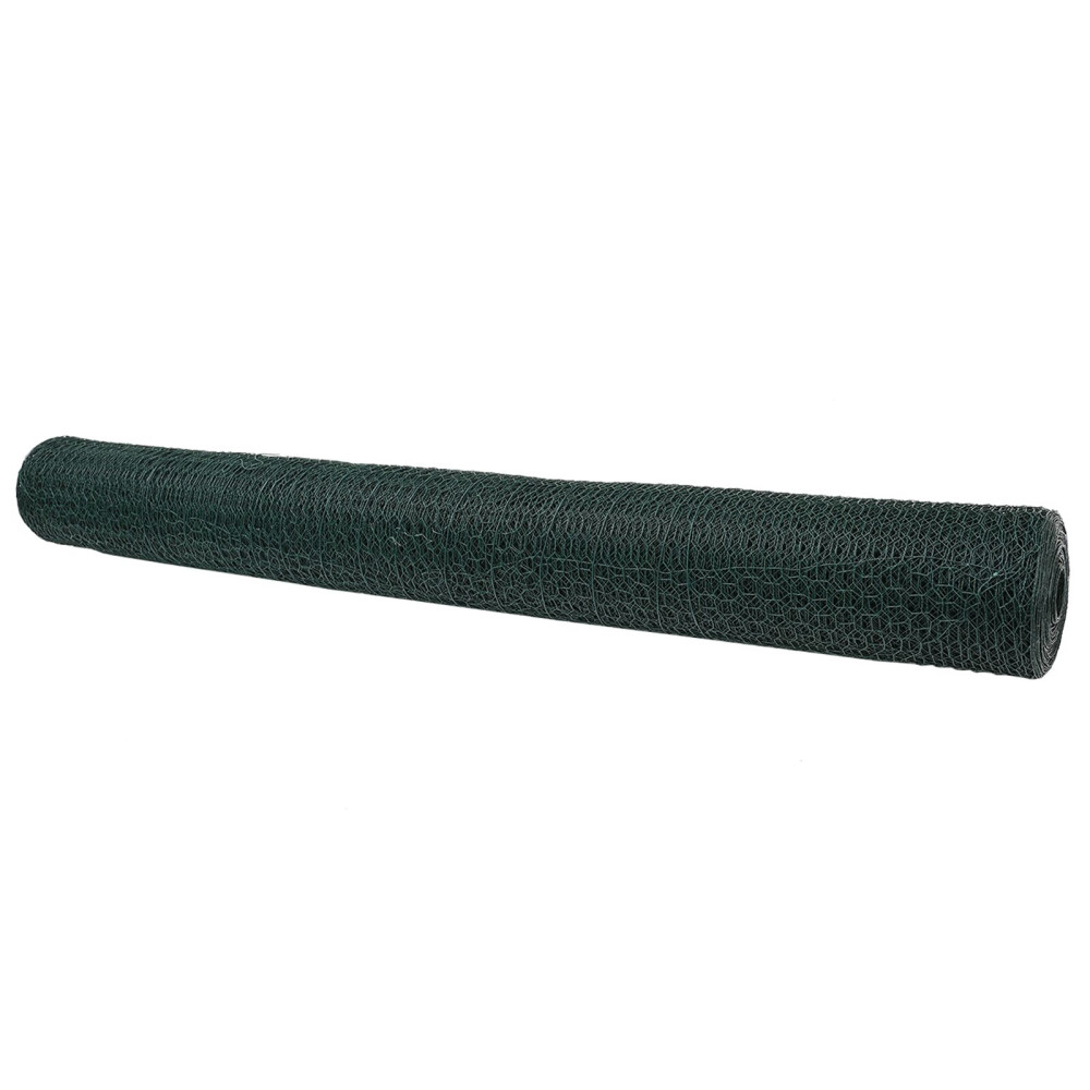 Produktbild för Hexagonstängsel Grön 1,4 x 50 m PVC