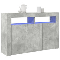 Produktbild för Sideboard Betonggrå 116 x 30 x 75 cm Konstruerat trä