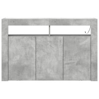 Produktbild för Sideboard Betonggrå 116 x 30 x 75 cm Konstruerat trä