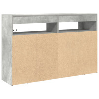 Produktbild för Sideboard Betonggrå 116 x 30 x 75 cm Konstruerat trä