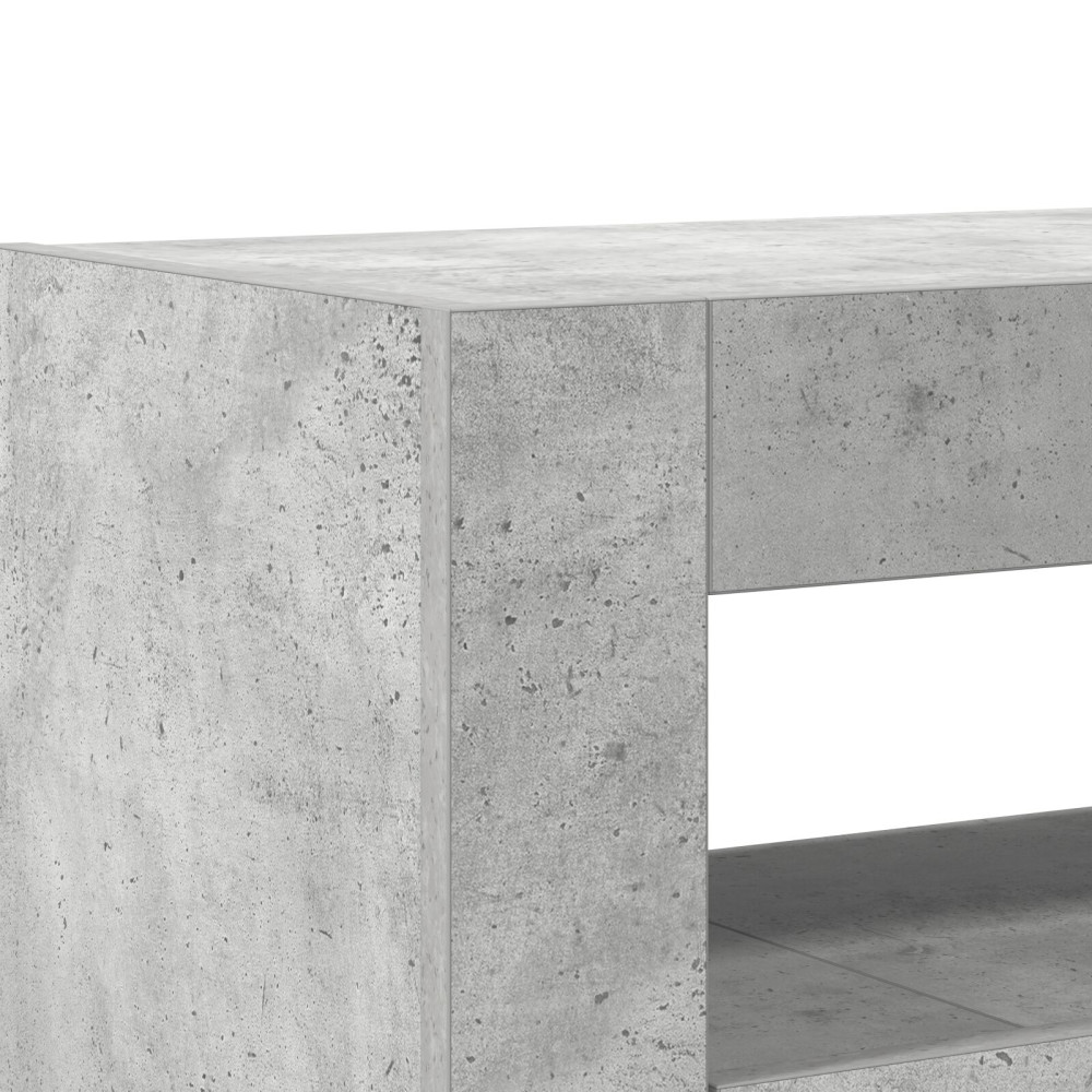 Produktbild för Sideboard Betonggrå 116 x 30 x 75 cm Konstruerat trä