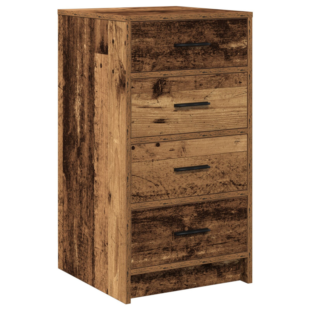 Produktbild för Smyckebord med låda 3 pcs Brun 40 x 41 x 135 cm Konstruerat trä