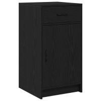 Produktbild för Smyckebord 2 pcs Svart 50 x 41 x 135 cm Konstruerat trä